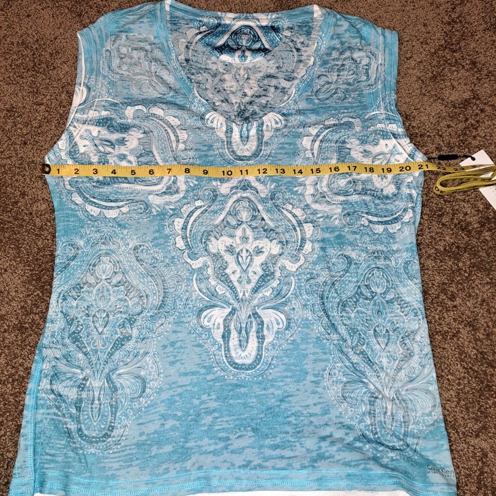 Calvin Klein Performance Quick Dry Top,Short Sleeve/Sleeve less size Large - Picture 4 of 7